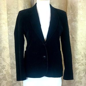Black velvet jacket